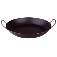 TEGAME IN FERRO PER PAELLA diametro 48 cm, altezza 6,5 cm